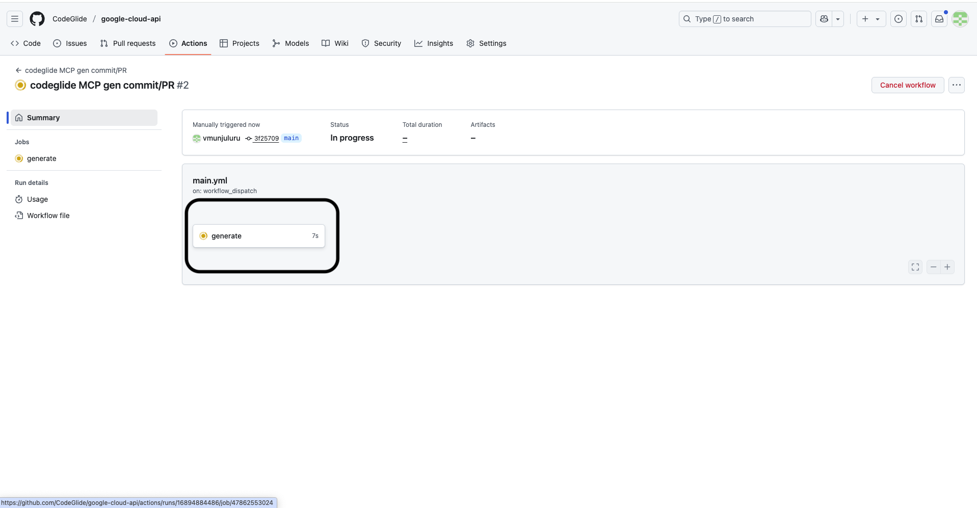 Step 4: Run workflow execution